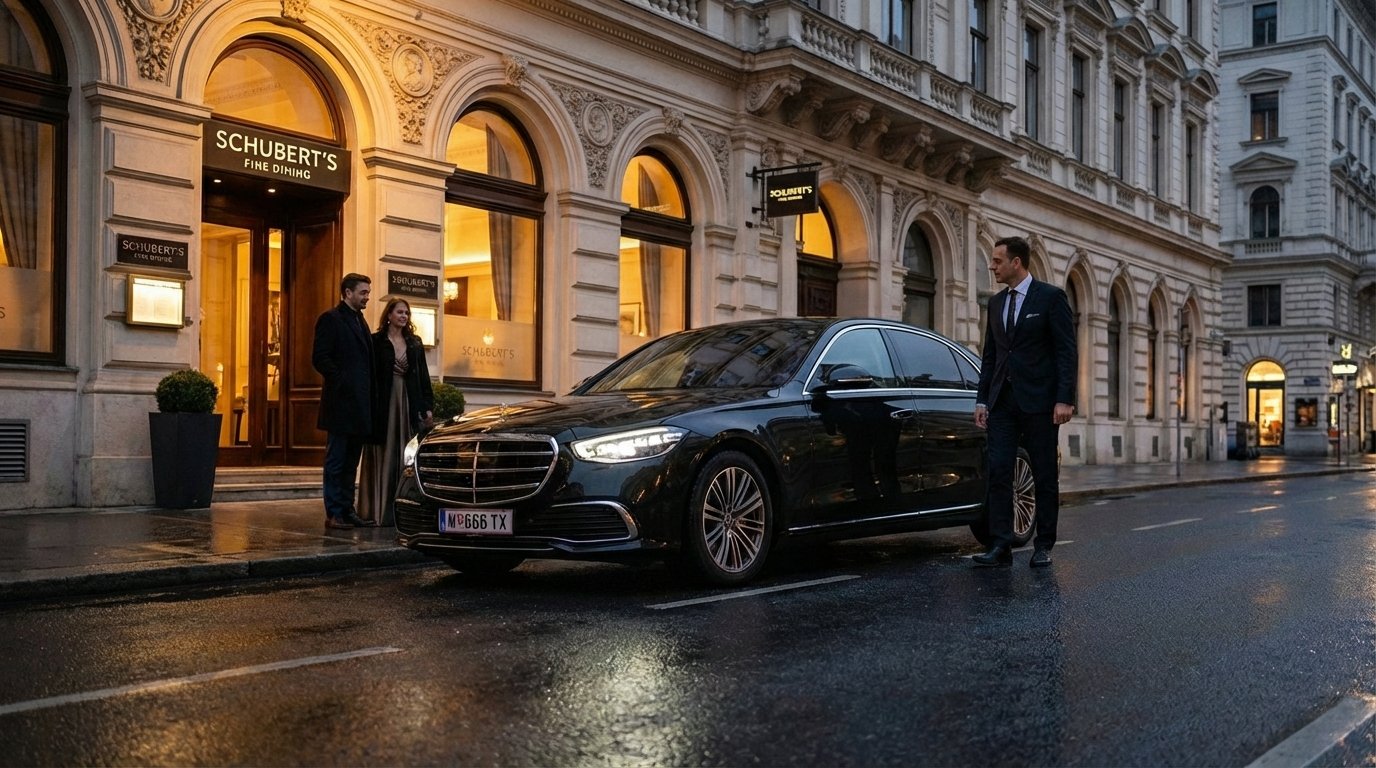 Elegante Mercedes S-Klasse für Limousinenservice Wien